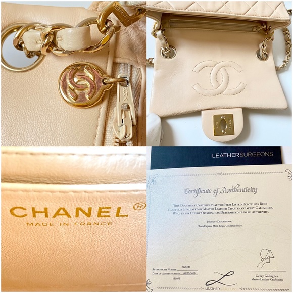 CHANEL GOLD PLATED MINI SQUARE FLAP❤️ - Picture 14 of 17